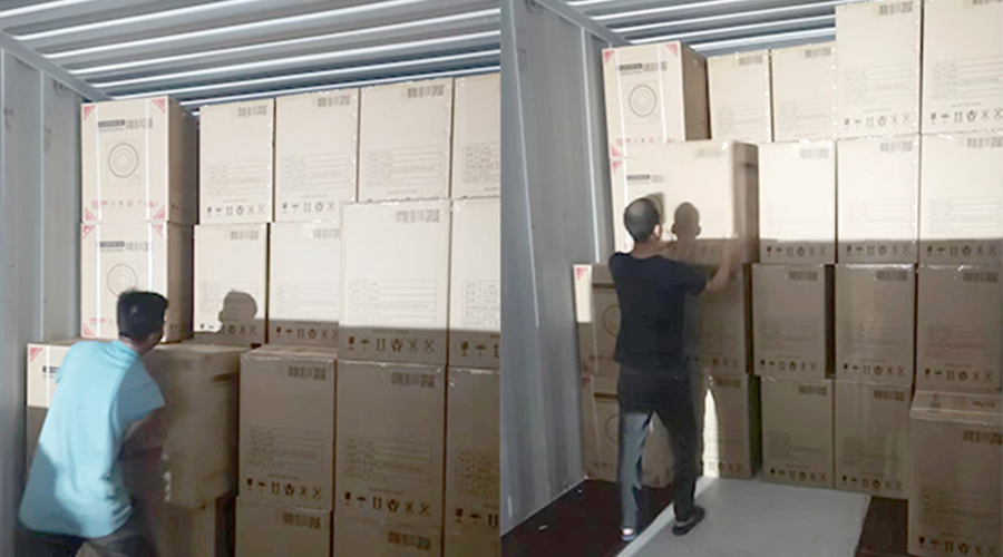 裝柜日常！日本客戶(hù)Sentern滾筒干衣機(jī)順利出貨