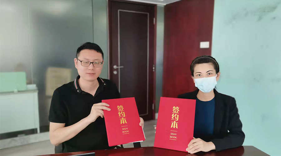 祝賀！金環(huán)電器與寧波某品牌電商客戶再次合作，簽約成功！